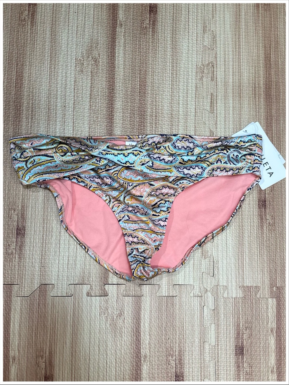 Athleta Aqualuxe Print Twist Bikini Bottoms | Size XL | NWT | Item #2245